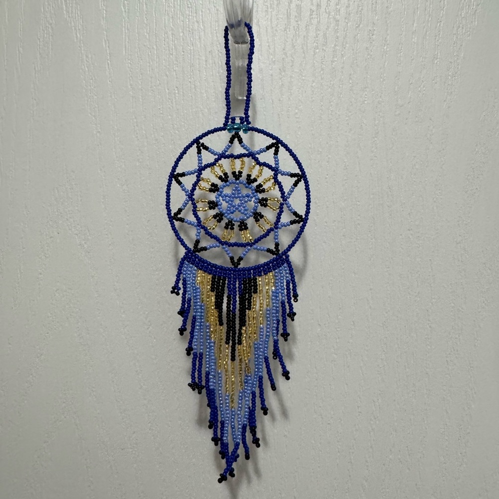 Huichol Beaded Dreamcatcher